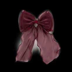SUI AVA Holly Bow Bordeaux