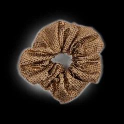 SUI AVA Kelly Crystal Scrunchie Taupe