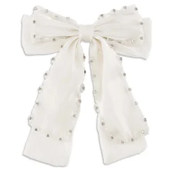 SUI AVA Pastel Crystal Bow Bright White