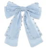 SUI AVA Pastel Crystal Bow Blue