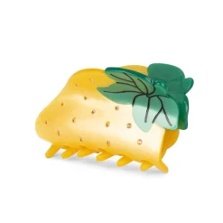 SUI AVA Strawberry Big Hårklemme Yellow