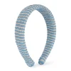 SUI AVA Striped Headband Blue