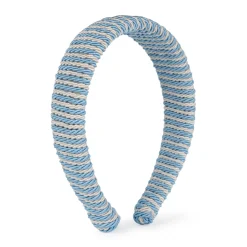 SUI AVA Striped Headband Blue