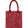 SUI AVA Zebra Glitter Bag Pink/Red